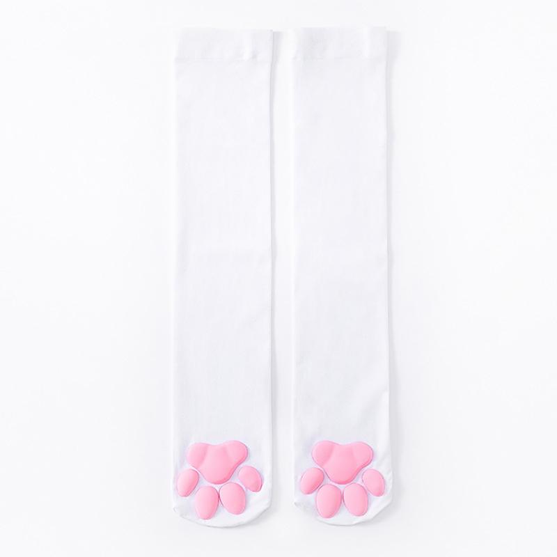 Cat Paw Socks Kawaii 3D Cat Claw Women Stocking Lolita Paw-Pad Thigh High Socks