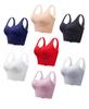Plus Size Women Wireless Longline Brassiere Comfortable Seamless Underwear Gathered Push Up Tank Top Sport Bra Summer Thin Bralette