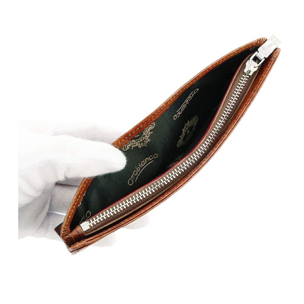 Long Wallet Genuine Leather Patina Patina Made in Japan Billfold Card Case Cowhide Leather Navy [Orobianco] Men's ORS-071609