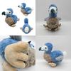 Cuddly 7.8in Dodo Plush Toy Blue Bird Soft Stuffed Animal Doll For Kids Xmas Gifts