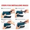 Electric Staple Gun 2 in 1 Cordless Staple Gun/Brad Nailer 4V Electric Stapler with 2000 Staples Nails Cable Staple Gun with USB Charger for Woo