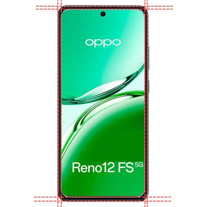 Tempered Glass for Oppo Reno 12 FS 5G [Pack 2] Phonillico® Screen Protector Glass Film
