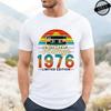 Vintage Born In 1976 Retro 50th Birthday Tshirt Unisex Unisex Funny Y2k Clothes Street Fashion Graphic T Shirts 50 Years Old Gifts