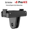 DJI Action 6 Nano 5 Pro Magnetic Quick Release Mount - Shockproof Aluminum Alloy Sports Camera Accessory