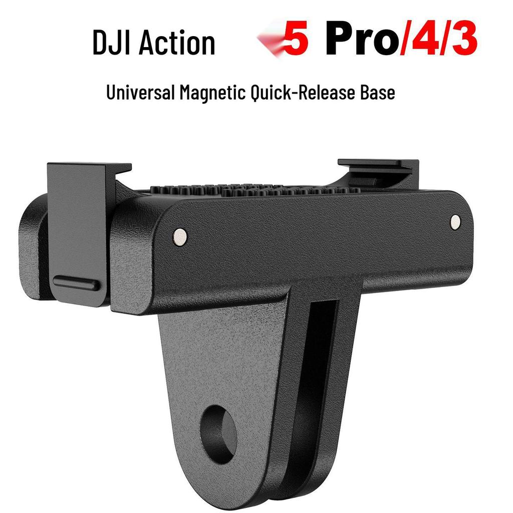 DJI Action 6 Nano 5 Pro Magnetic Quick Release Mount - Shockproof Aluminum Alloy Sports Camera Accessory