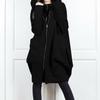 250g Two-Piece Mid-Length Loose Hoodie with Zipper and Pockets