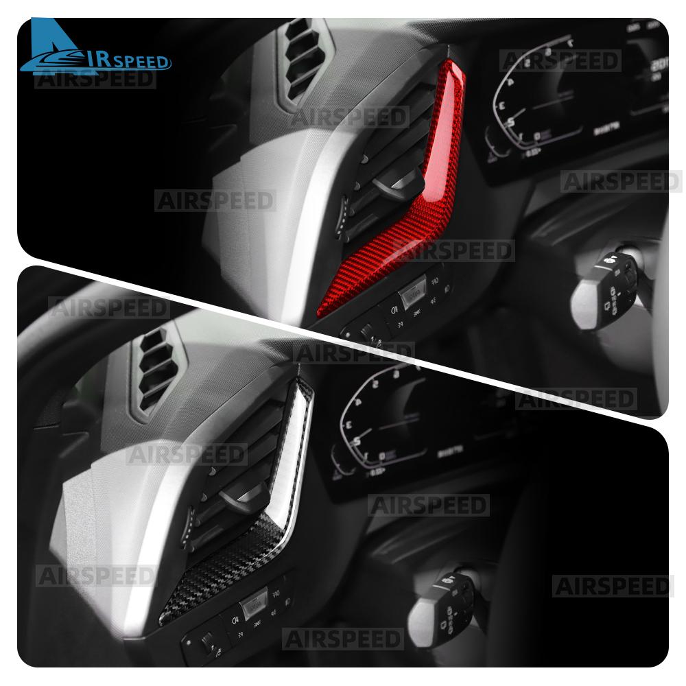 Carbon Fiber Style Interior Sticker for F40 F44 1 2 SERIES 2020-2023 Real Hard Dry Interior Panel