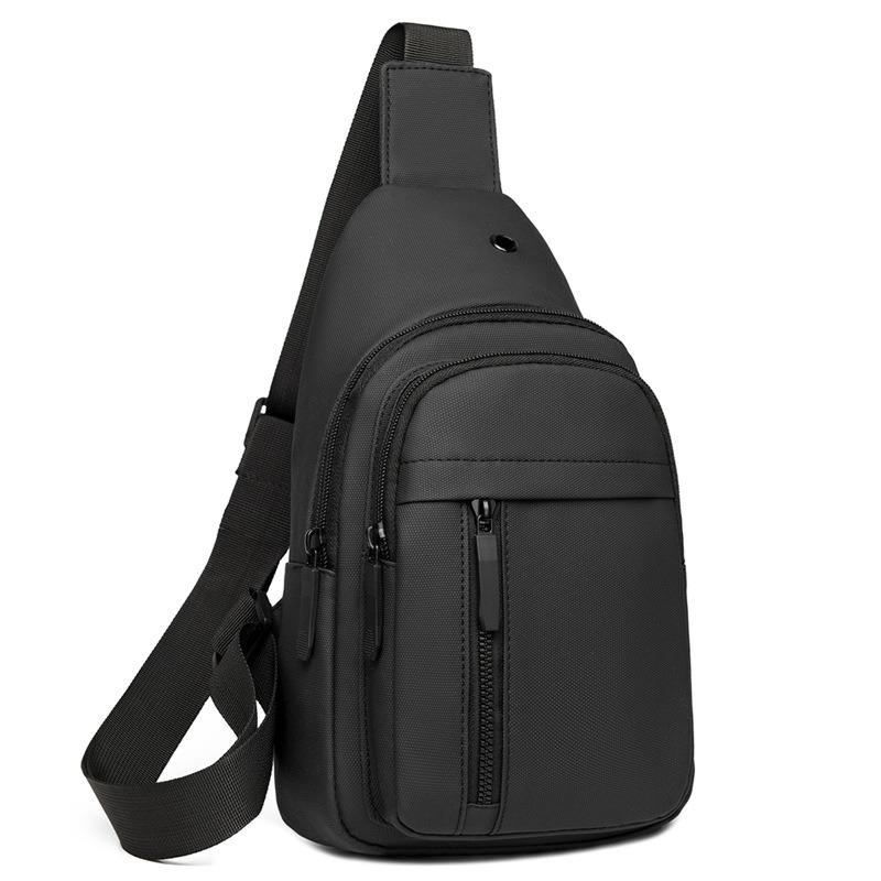 Trendy Fashion Versatile Multi-compartment Breast Bag Men's Business Commuter Messenger Bag Outdoor Sports and Leisure Shoulder Bag