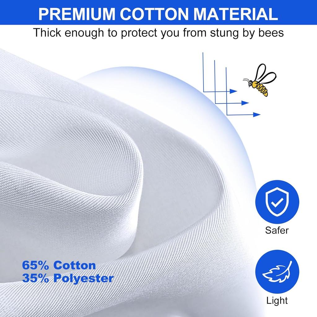 Beekeeping Suit Beekeeping Protective Equipment Bee Keeping Full Body Cloth with Veil Hood Total Protection