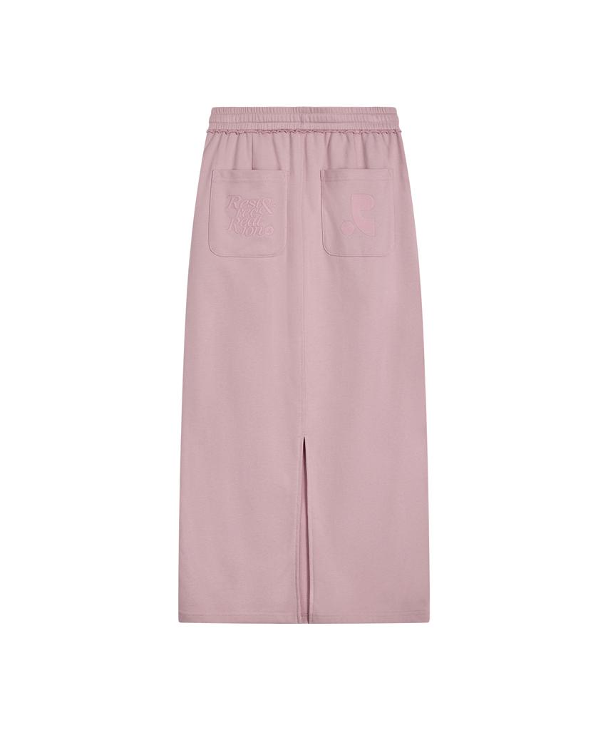 REST&RECREATION Sweat Maxi Skirt - Pink