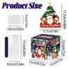 Santa Claus Elf Christmas Party Scene Decor Money Box With Construction Paper
