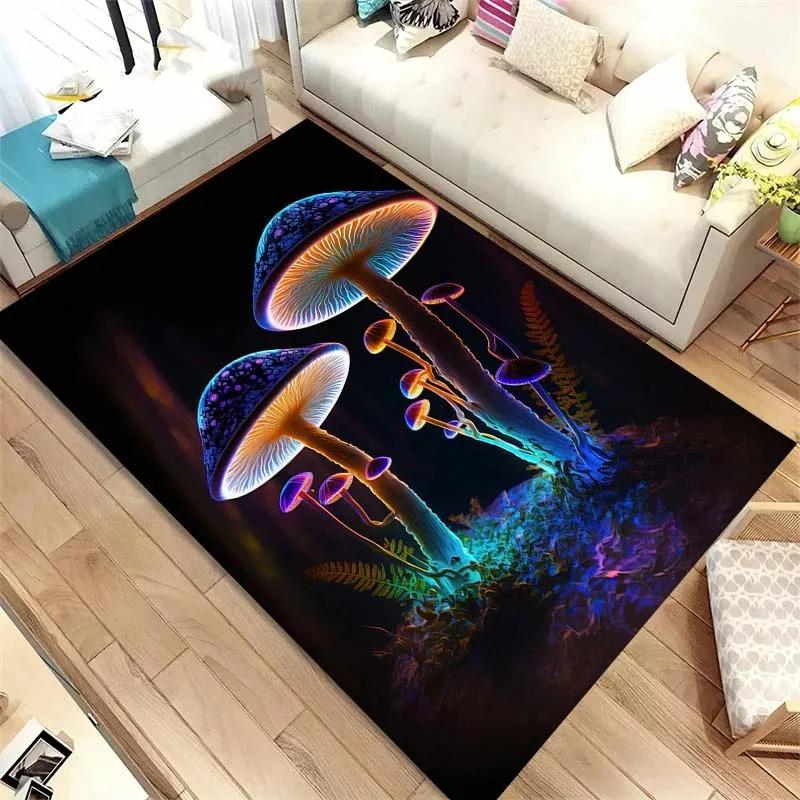 Colorful Mushroom Pattern Floor Mats Door Front Decoration Home Living Room Floor Mats