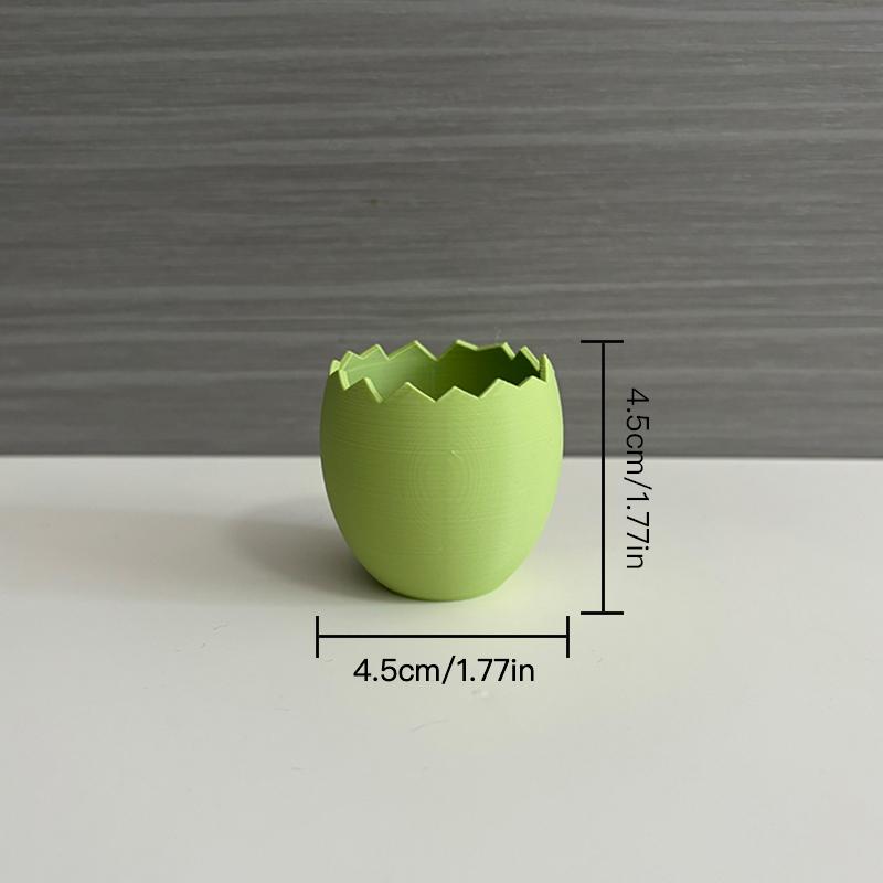 4 Pezzi Mini Fioriera a Forma di Uovo Fioriera per Piante Succulente Ornamento da Tavolo Fioriera in Plastica Decorazione per la Casa Decorazione di Pasqua