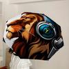 1pc DJ Lion Automatic Folding Umbrella - Compact 8-Rib Design,Perfect Gift for Friends & Family Yy250926018