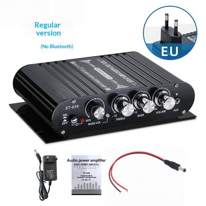 1 Set Hifi 2.1 Kanal Leistungsverstärker Stereo Bass Sound Auto St-838 Heimkino Verstärker Medienplayer Subwoofer Verstärker