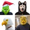 Rolig djurhuvudbonad för Halloween Cosplay Latexmaterial Olika designer Perfekt för utklädning Roliga rekvisita Karaktärer)