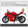 Large Size 1/9 Scale Ducatis Panigale V4S Alloy Racing Motorcycle Simulation Diecast Metal Street Motorcycle Model With Light Kid Gift