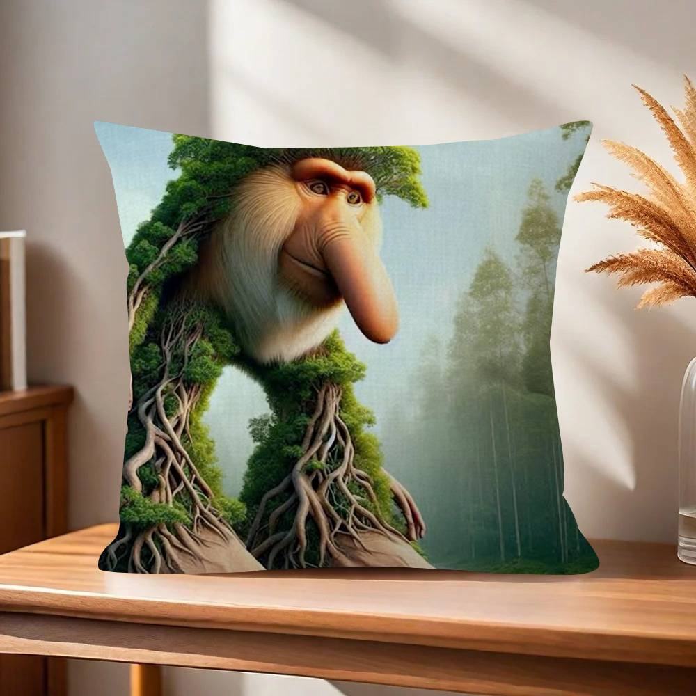 ITALlAN Brainrot Creative animal Cushion Cover Inches Farmhouse Decor Home Throw Pillow Covers for Couch Decorations