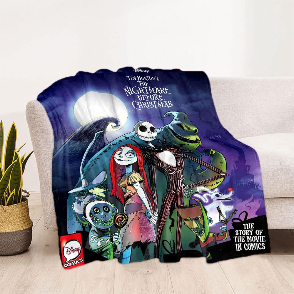 Christmas Nightmare Blanket Soft Warm Cozy Suitable for Couch Sofa Picnics for All Occasions Warmthful Decor Ideal Gift For Birthday Valentine'S Day