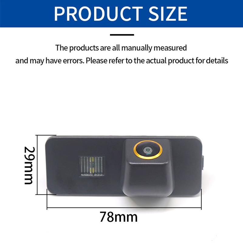 AHD NTSC Lente Dorata Telecamera Posteriore per Retromarcia per Volkswagen VW Polo Magotan Bora Jetta Golf5 Passat B6 B7 CC Skoda Superb