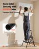 2 Step Ladder, Folding Step Stool with Wide Anti-Slip Pedal and Comfort Handgrip, Lightweight 272 kg Capacity Portable Steel Ladder, Multi-Use for