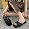 Fashion Women Shoes Open Toe Slippers Walking 2024 Summer New Fashion Beach Flip Flops Sandals Designer Slides Mujer Shoes  Sandalias