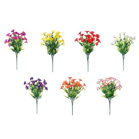 Artificial Morning Glory Flowers for Outdoor UV Resistant Faux Plastic Plants for Home Planter Porch Yard Window Decor