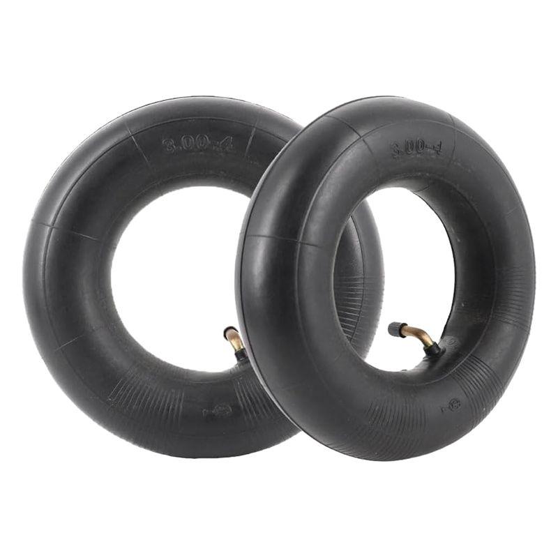 N68R--Pack Of 2 Inner Tubes With TR87 Valve For Wheelbarrow, Sack Truck, Handcart 3.00-4, 10X3, 260X85 Black Durable Easy To Use