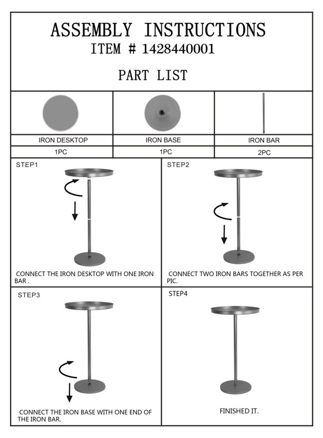 Tisch Doha Cm Ø 51X100