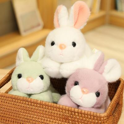 Sell Cute Bunny Dolls Mini Rabbit Peluche Toys Stuffed Soft Animal Toy for Home Room Decoration Ornament Girls Birthday Gift