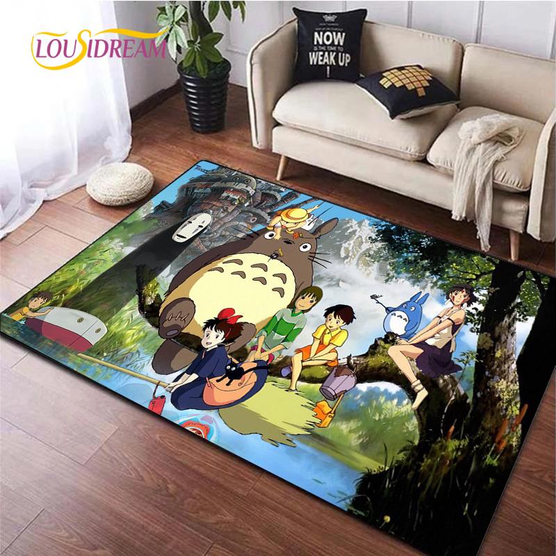 Cute Cartoon Anime Carpet for Living Room Bedroom Rug Kitchen Kids Unslip Floor Mat Birthday Gift Photography Props Tintines Rug