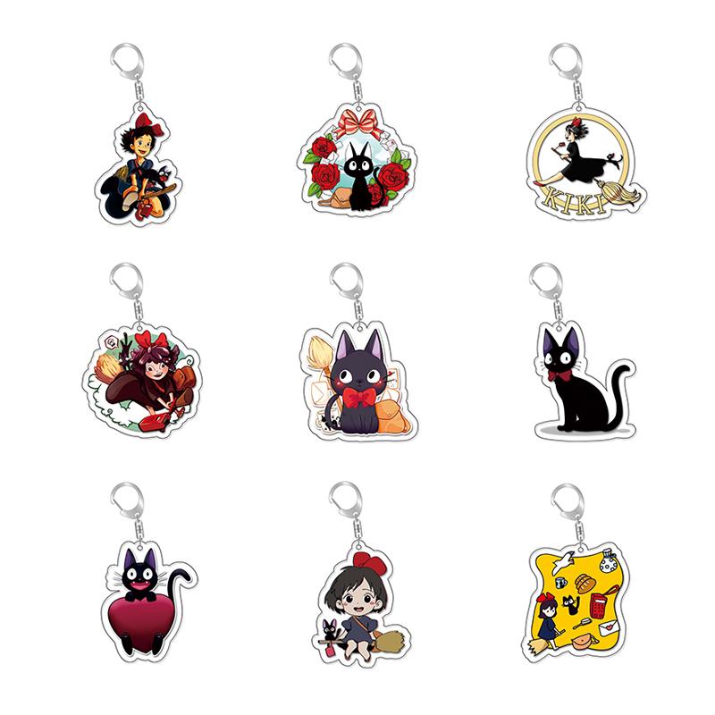 

Служба доставки Kiki, брелок JiJi, акриловая сумка, подвеска, брелок для ключей, японский анимационный сувенирный брелок, манга, коллекционные предметы