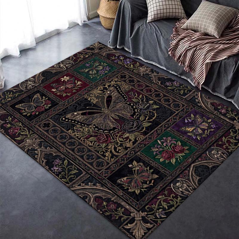 2025 New Butterfly Decoration Carpet Rug for Living Room Bedroom Home Sofa Decoration,Kids play Non-slip Floor Mat28