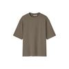 Uniqlo SS24 U Series Solid Color Cool Feel Round Neck Pullover Five-Point Long Sleeve T-Shirt Men Tops Teal 465185-55