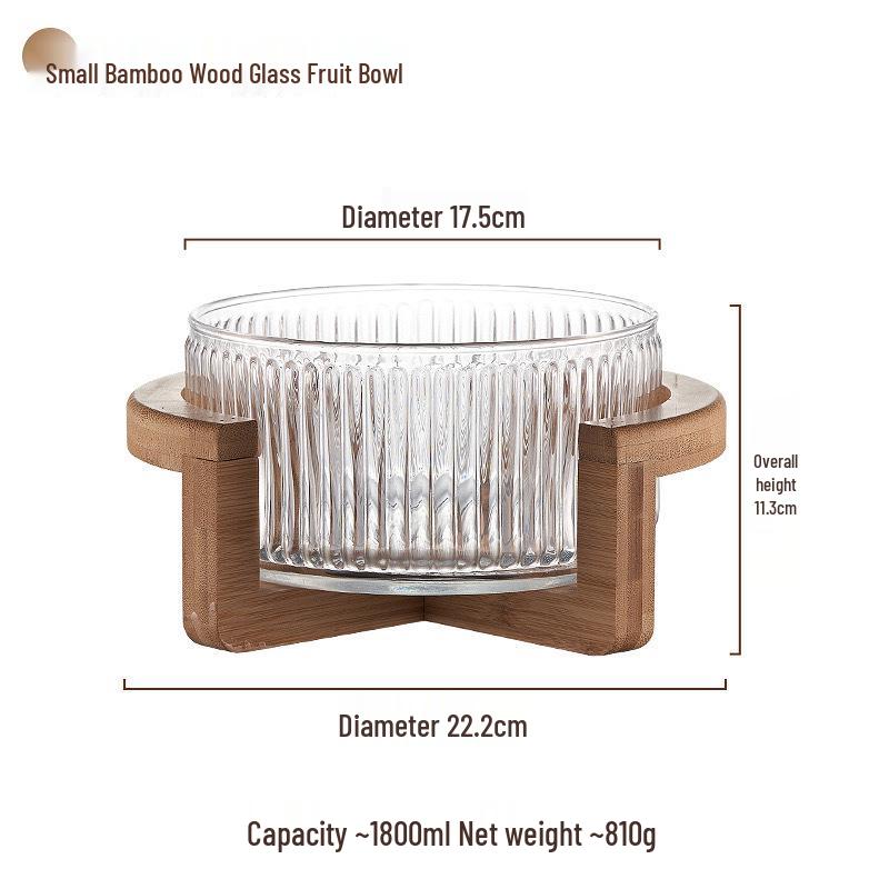 Japanese Glass Fruit & Salad Plate for Home