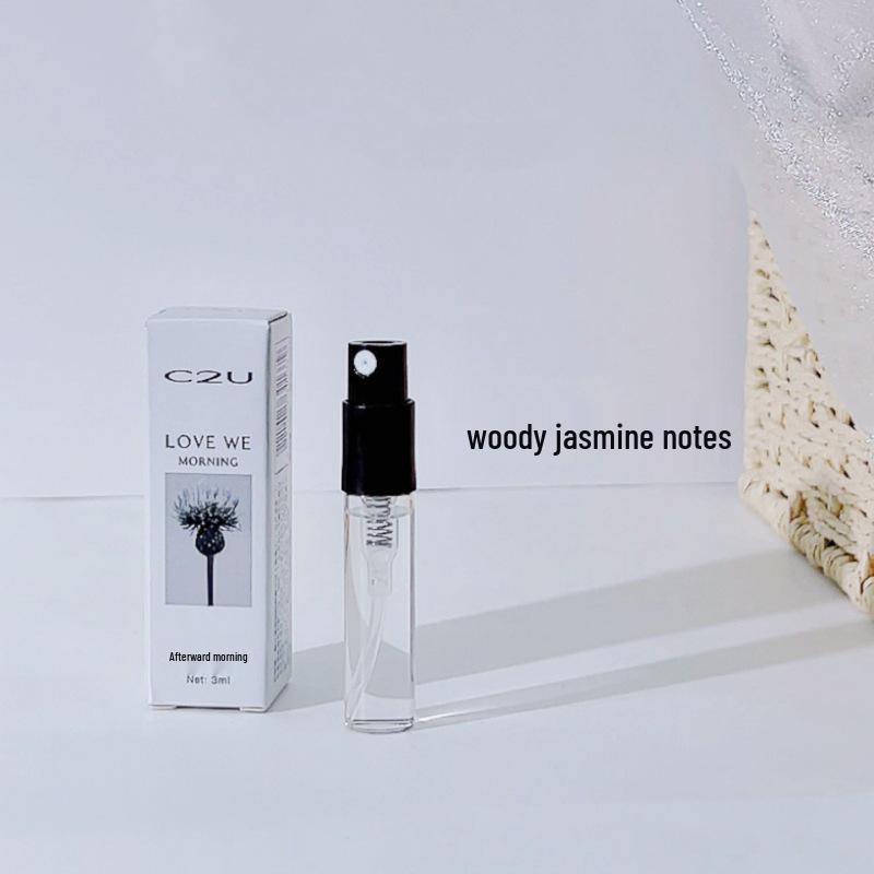 C2U White Tea Fresh Perfume Sample 3ml with Atomizer, Portable Women's Spray