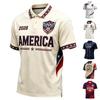 Chemise à Manches Courtes Boutonnée Imprimée USA - Football Patriotique pour Tenue Décontractée