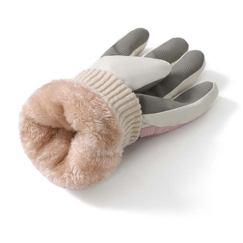 New Stylish Women Custom Logo Windproof Waterproof Winter Warm Thermal Touchscreen Snowboarding Ski Gloves