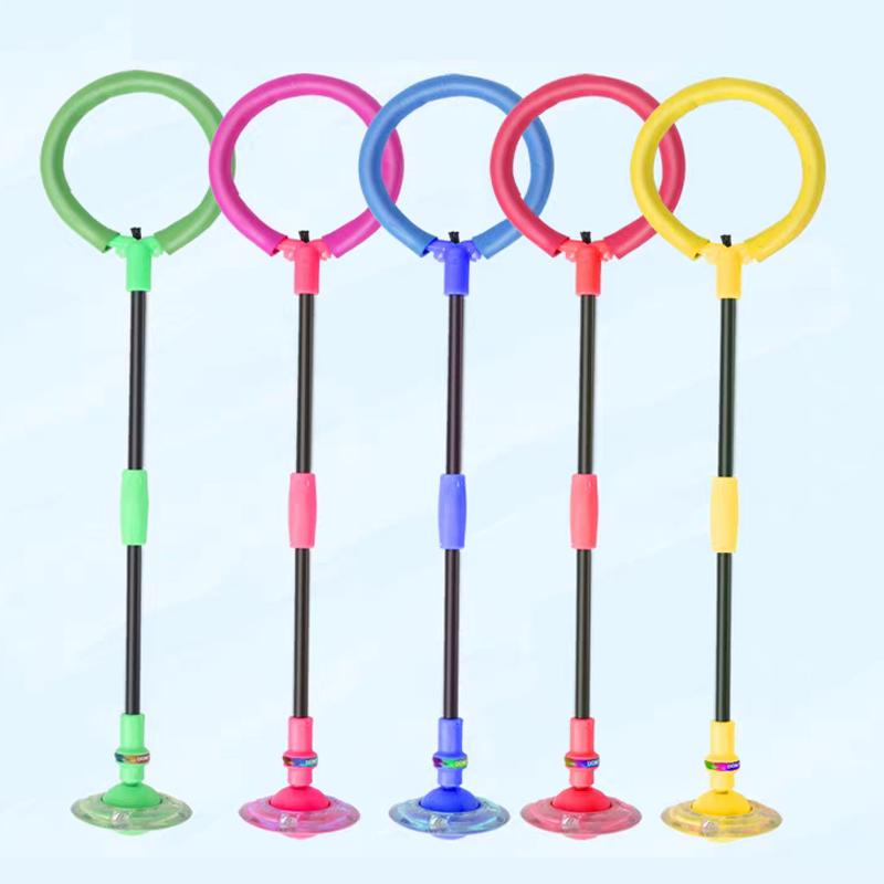 1Pcs Children Flashing Jump Ring Sports Bouncing Ball Foldable Flashing Bouncing Ball Suitable For Children Or Adults Skill Game