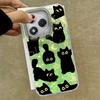 Hülle für Honor 400 Lite 200 Pro 200Lite X9c X9a X8b X8a 5G Handyhülle Katze Cartoon Farbverlauf für Honor 200 Schützende Rückseitentaschen