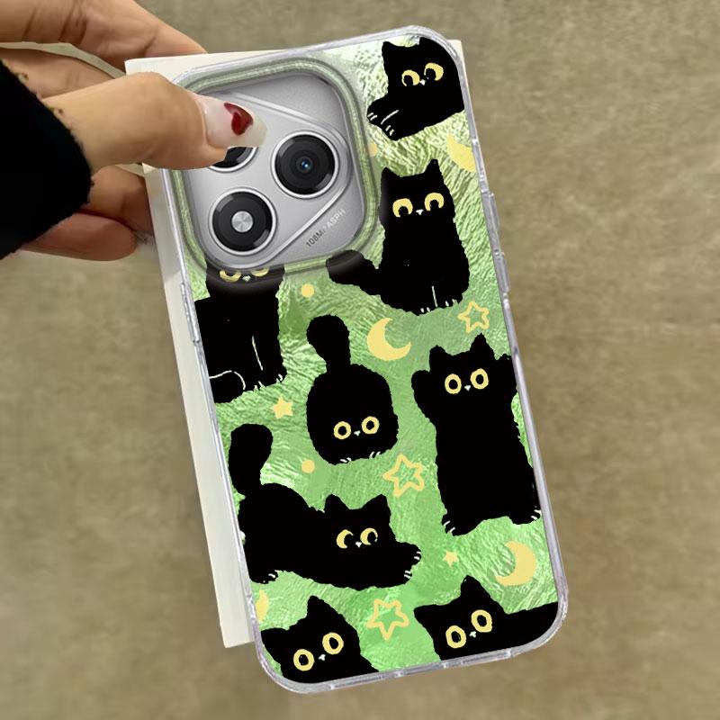 Hülle für Honor 400 Lite 200 Pro 200Lite X9c X9a X8b X8a 5G Handyhülle Katze Cartoon Farbverlauf für Honor 200 Schützende Rückseitentaschen