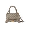 X Balenciaga The Hacker Project Canvas Hourglass Bag Women Handbags Ebony 681697-KGD0T-9742