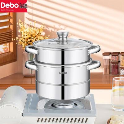 Debo Corom 20cm Stainless Steel Double-Layer Steamer Pot