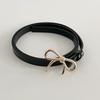 Korean Inspired Chic Simple Adjustable Bowknot Waist Belt Perfect For Stylish Outfits