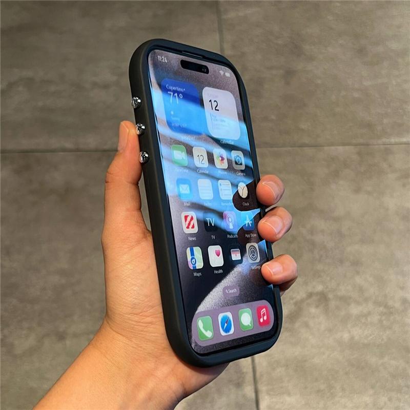 Per iPhone 14 15 16 Pro Max Colore Caramella Forma ad Arco Telaio Morbido in Silicone Custodia per Telefono Per iPhone X XR 11 12 13 Copertura Protettiva Lente