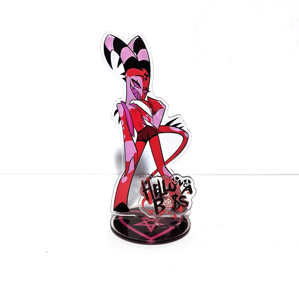 Neue 15CM Hazbin Hotel Charlie Morningstar Stand Acrylfiguren Vaggie Schreibtisch-Aufsteller Modell Dekoration Sammlung Geschenke