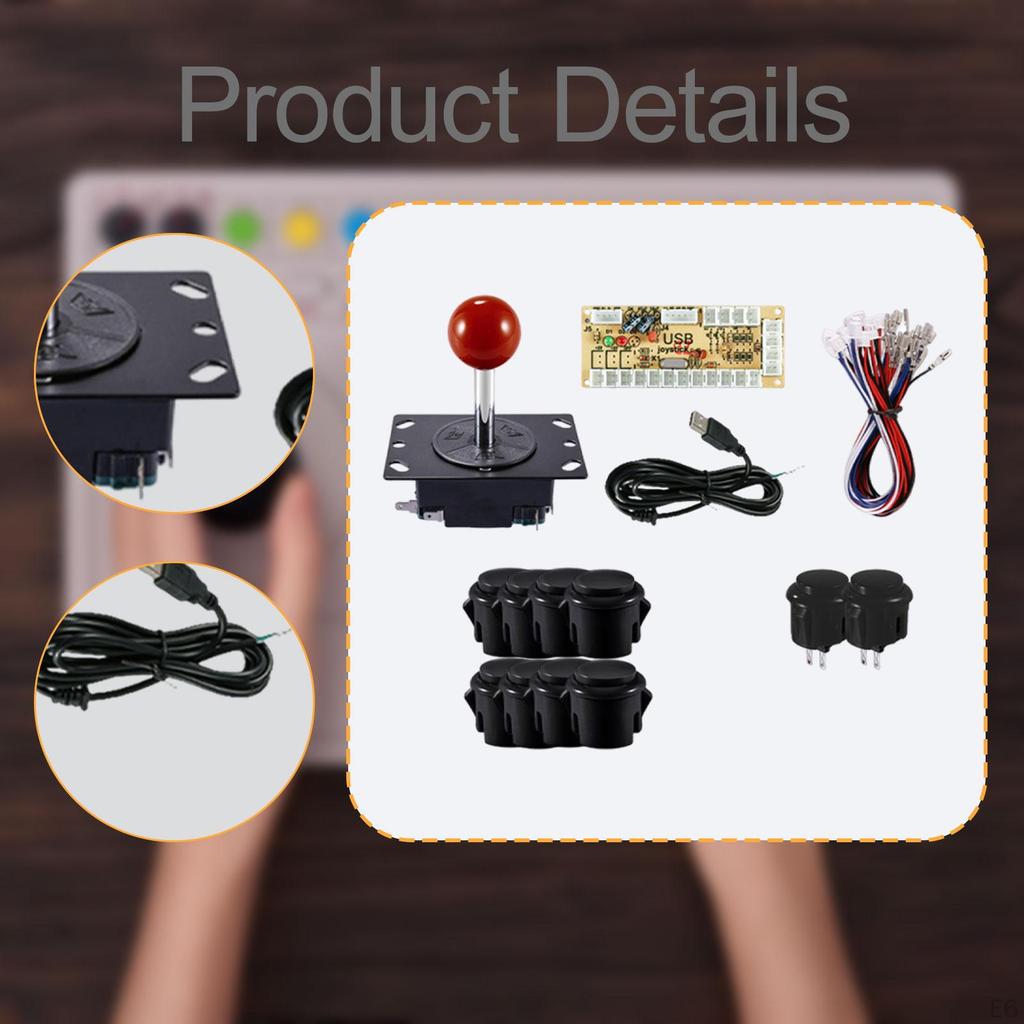 1 Arcade Games, DIY Parts, Joystick Assembly, Projects, Professional Components with Buttons,