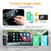 Wireless CarPlay and Android Auto Car Adapter Plug and Play Wireless for iPhone and Android Phones