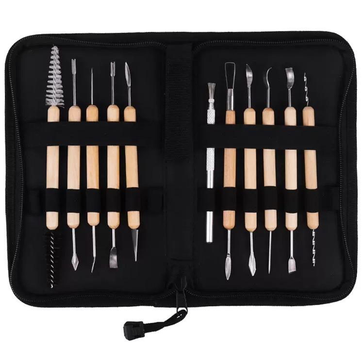 Zestaw narzędzi do rzeźbienia w glinie—Glinka olejowa, plastikowe nożyki do figurek DIY z gliny polimerowej i rzeźbienia w ceramice