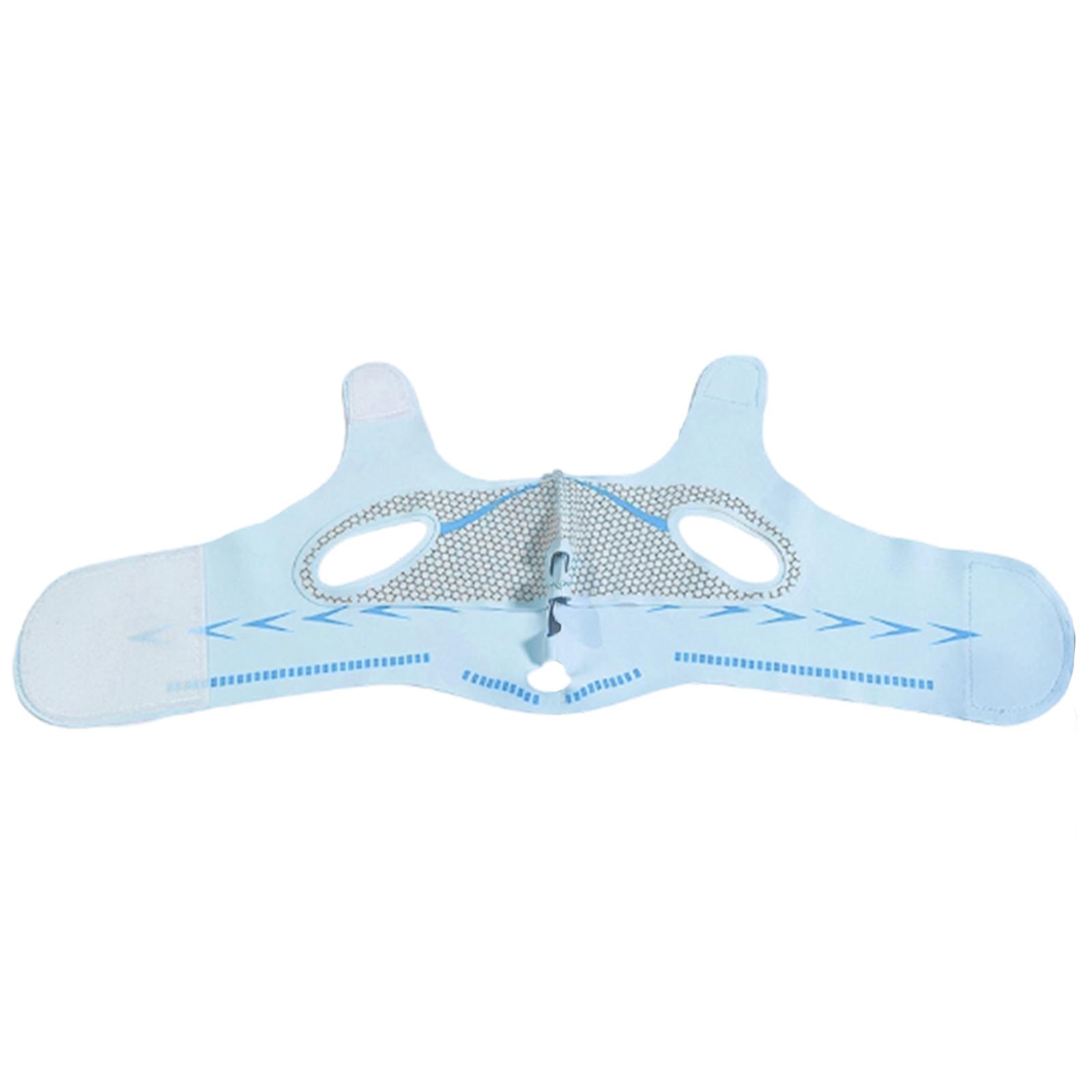 

Facial Slimming Lifting Mask Double Chin Reducer V Face Shaping Compression Band Adjustable Strap for Jawline Contouring and Chin Support One Size